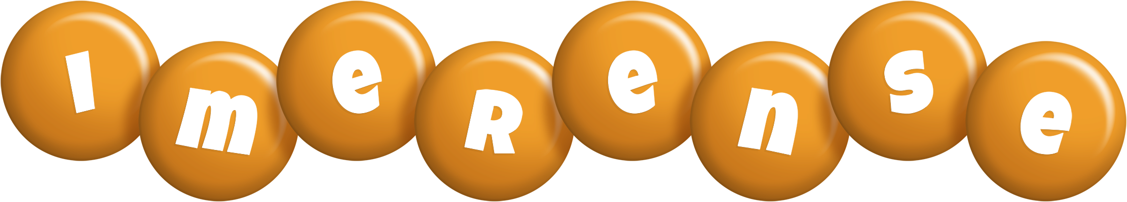 Imerense candy-orange logo