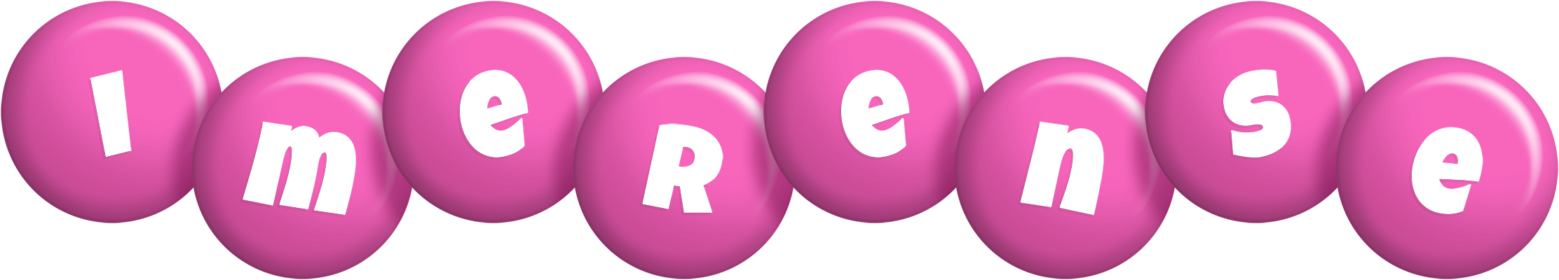 Imerense candy-pink logo