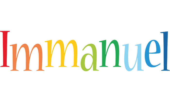 Immanuel birthday logo