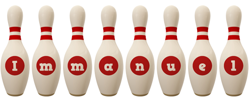 Immanuel bowling-pin logo