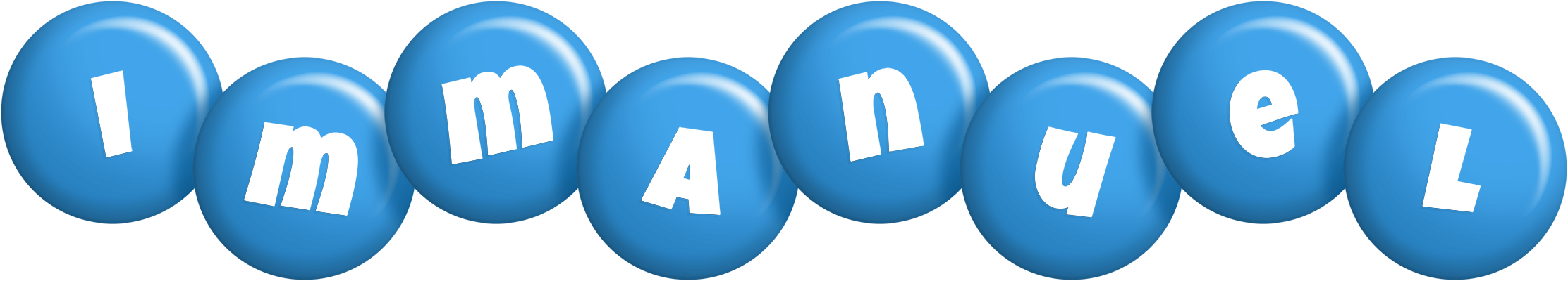 Immanuel candy-blue logo