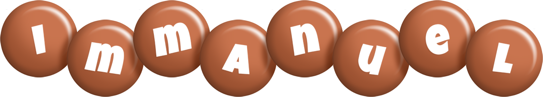 Immanuel candy-brown logo