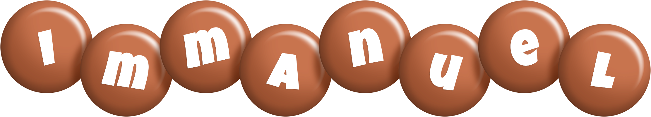 Immanuel candy-brown logo