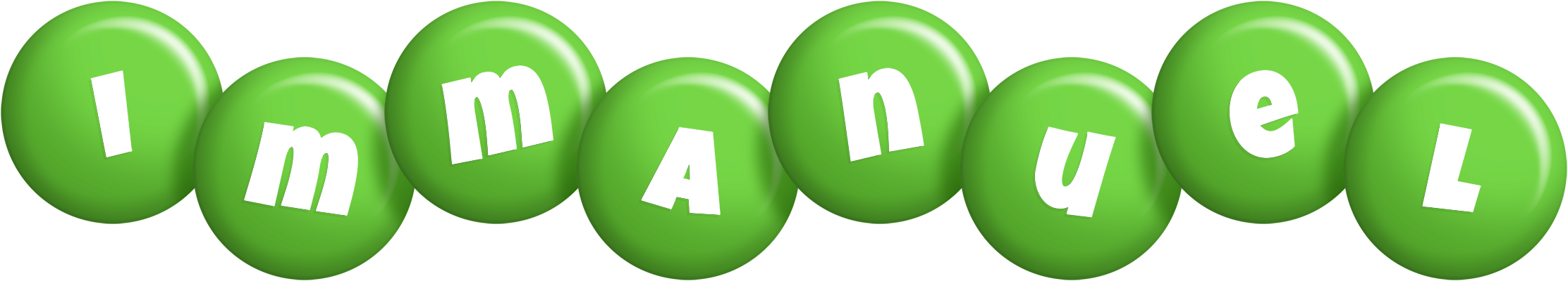 Immanuel candy-green logo