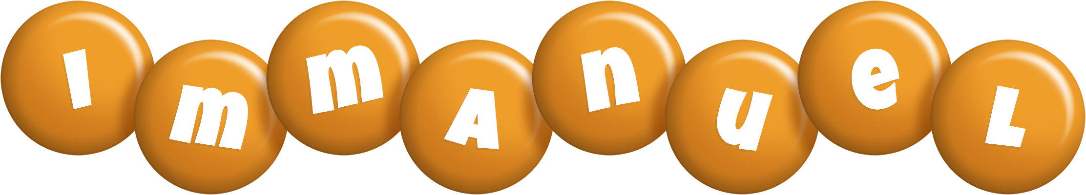 Immanuel candy-orange logo