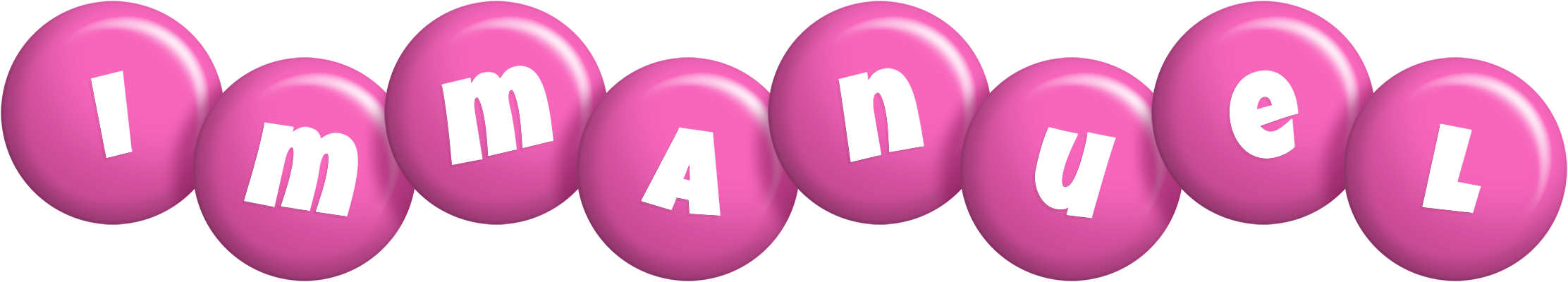 Immanuel candy-pink logo