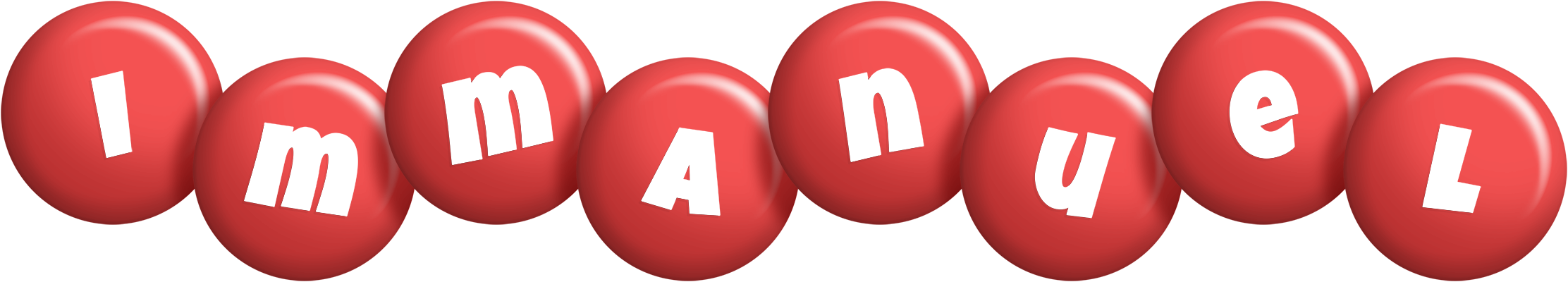 Immanuel candy-red logo