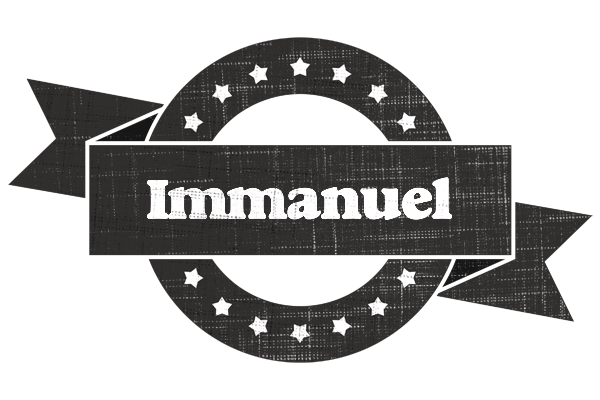 Immanuel grunge logo
