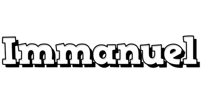 Immanuel snowing logo