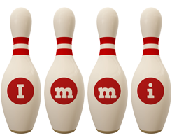 Immi bowling-pin logo