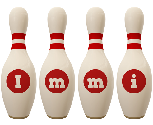 Immi bowling-pin logo