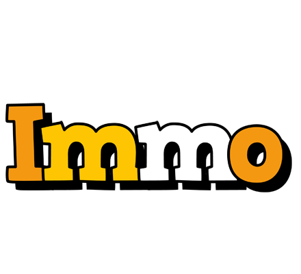Immo cartoon logo