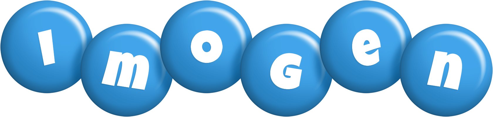 Imogen candy-blue logo