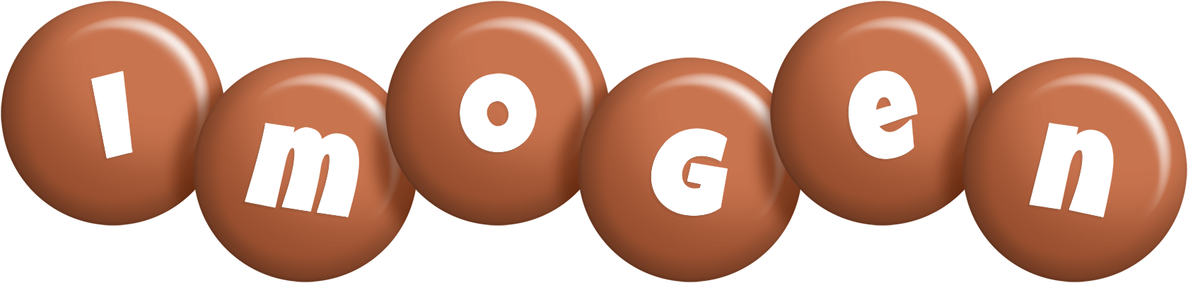 Imogen candy-brown logo
