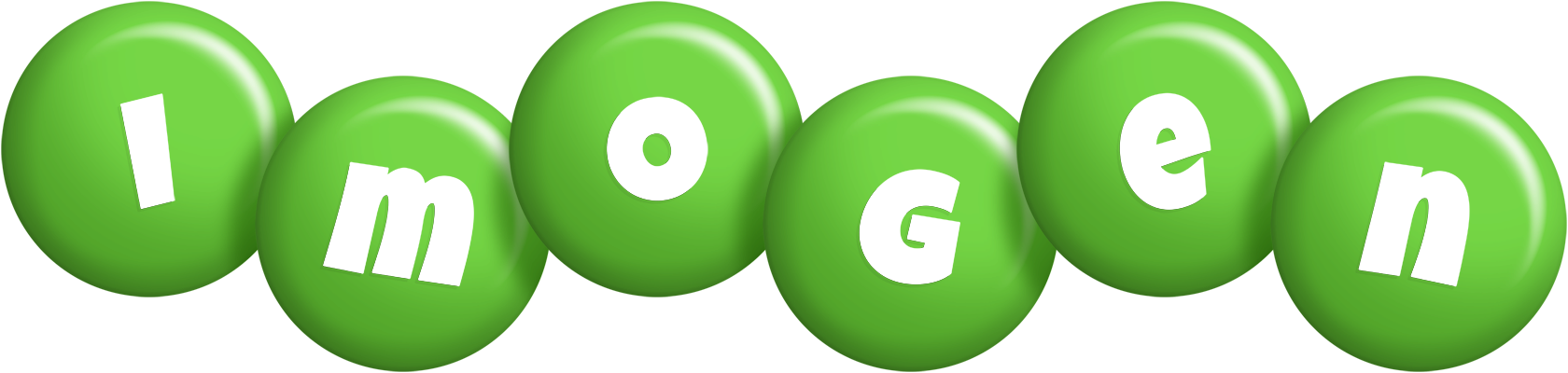 Imogen candy-green logo