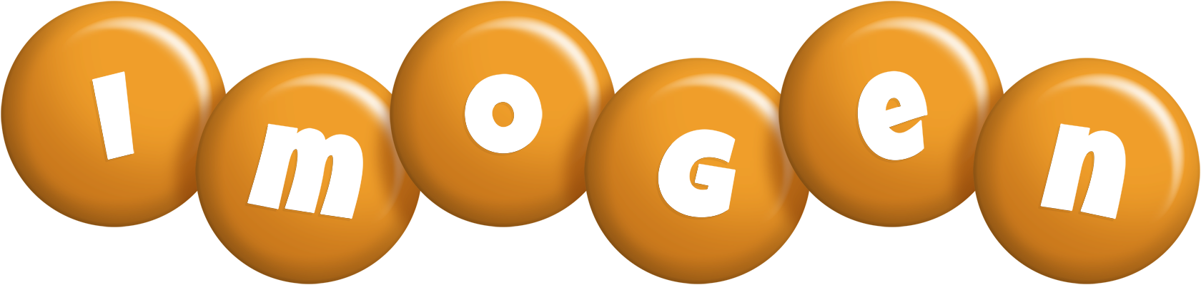 Imogen candy-orange logo