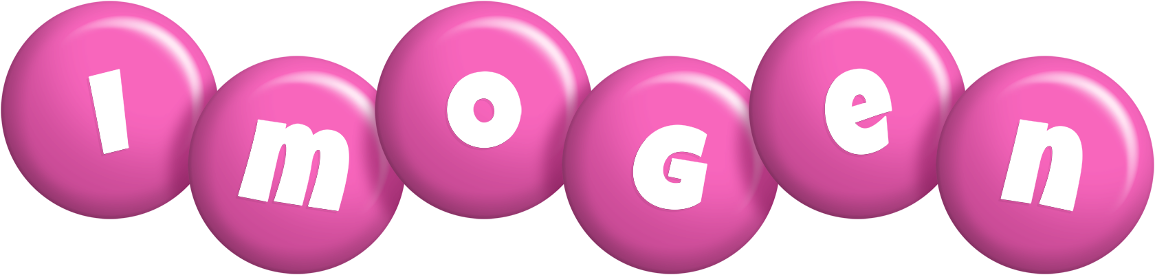 Imogen candy-pink logo