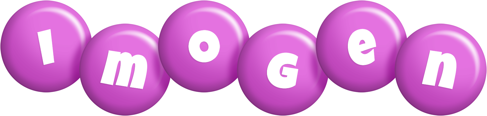 Imogen candy-purple logo