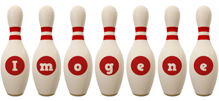 Imogene bowling-pin logo