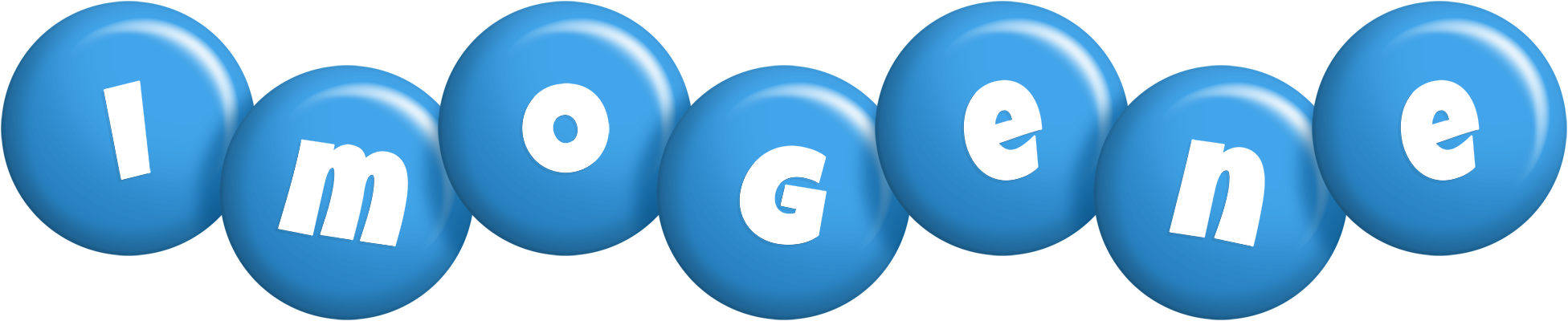 Imogene candy-blue logo