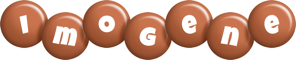 Imogene candy-brown logo