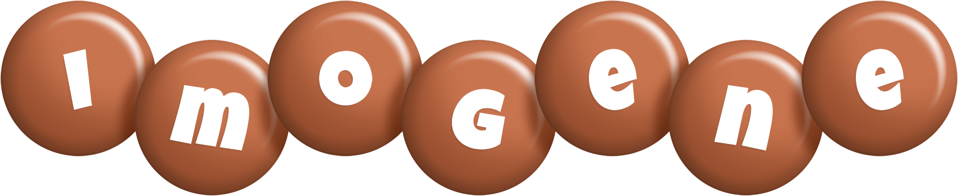 Imogene candy-brown logo
