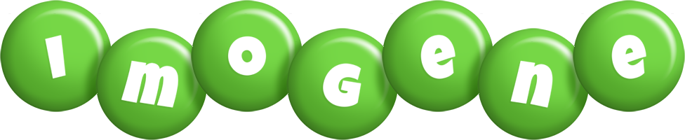 Imogene candy-green logo