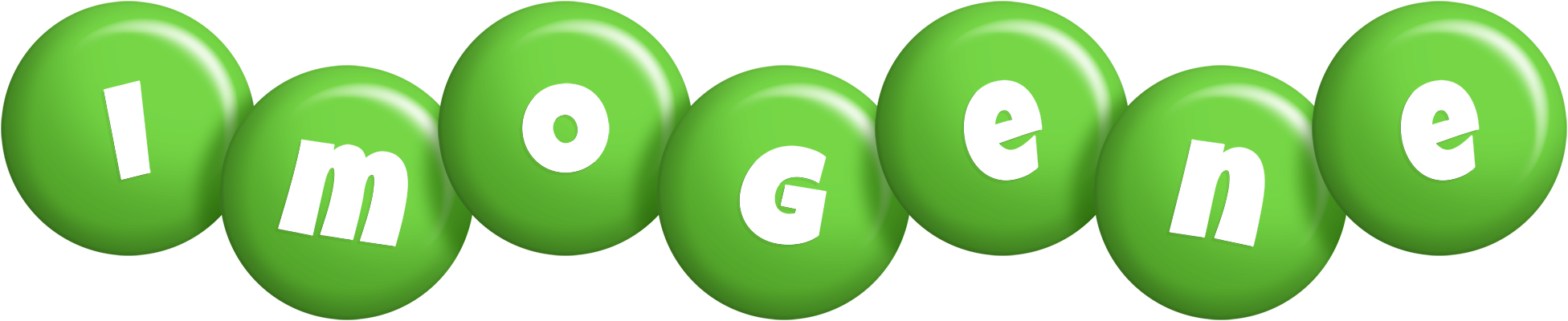 Imogene candy-green logo