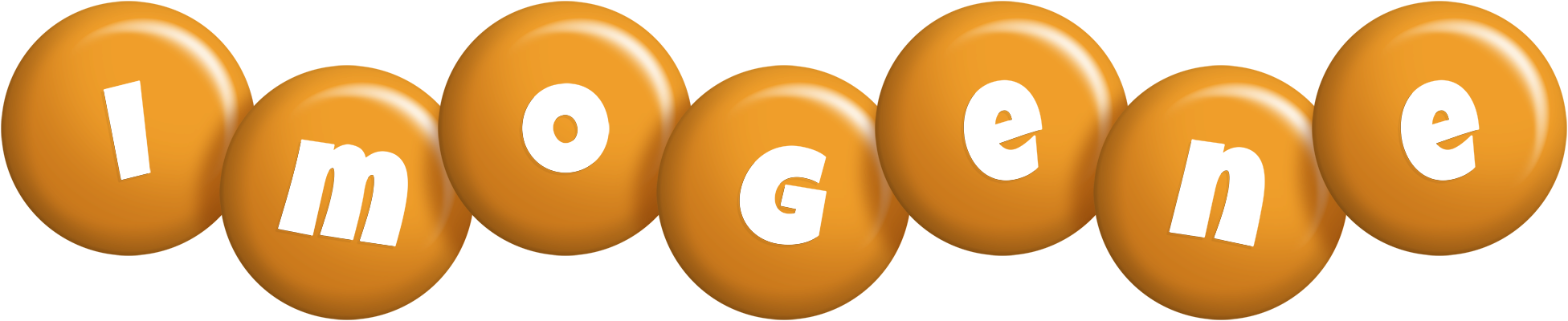 Imogene candy-orange logo