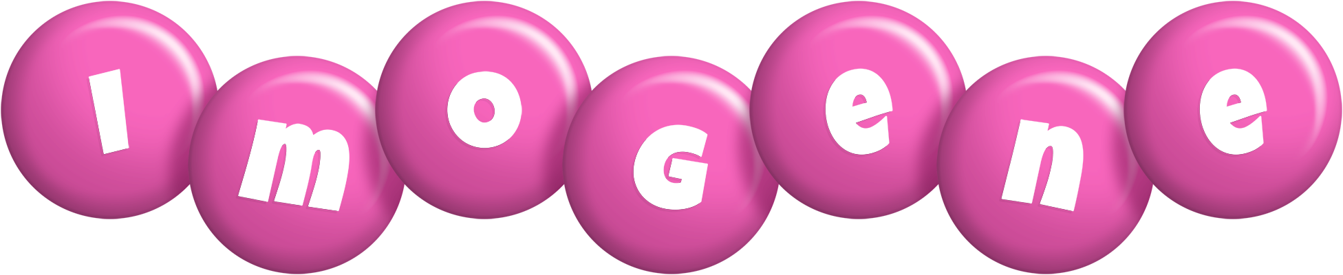 Imogene candy-pink logo