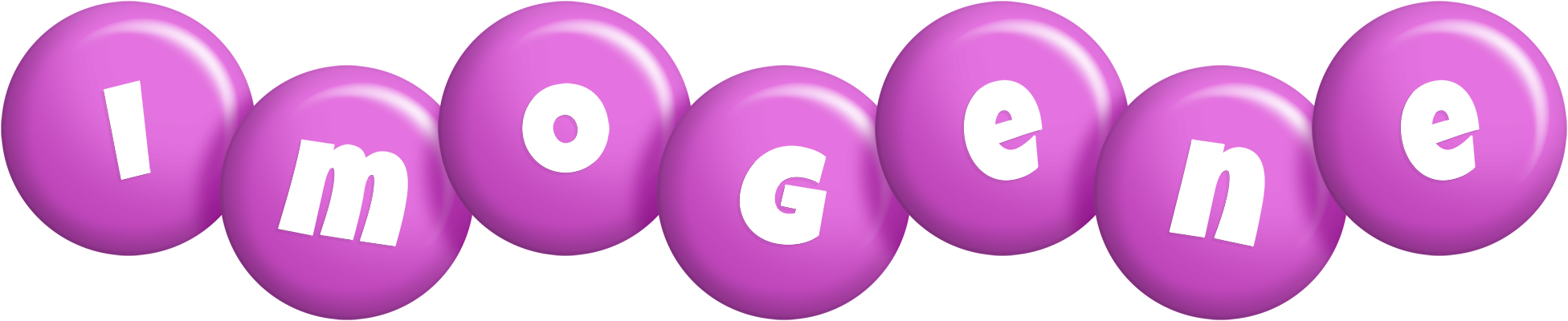 Imogene candy-purple logo