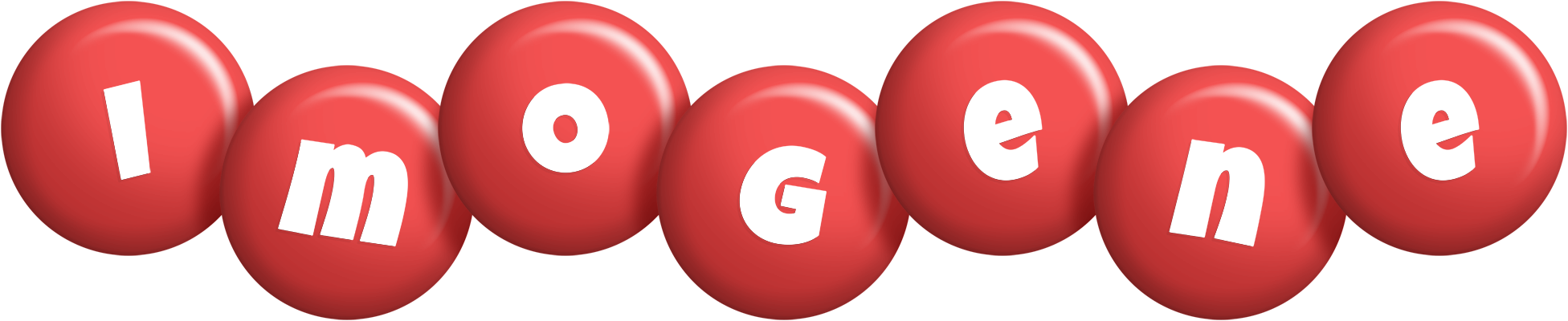 Imogene candy-red logo