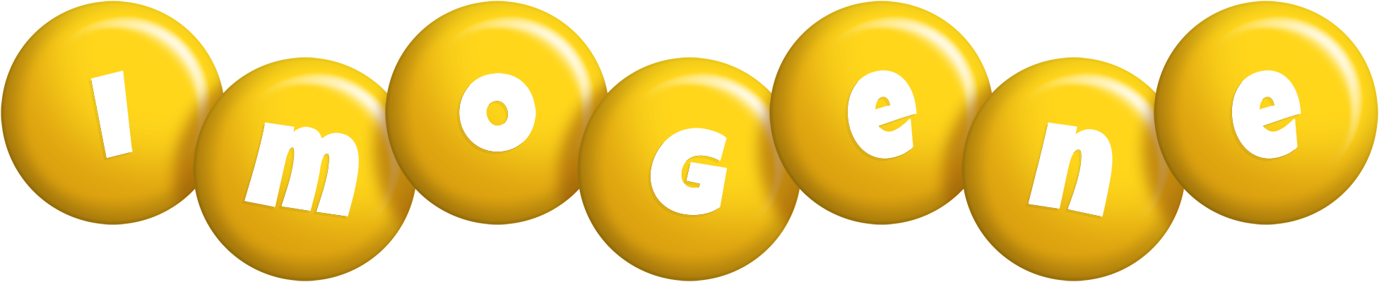 Imogene candy-yellow logo