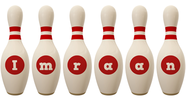 Imraan bowling-pin logo