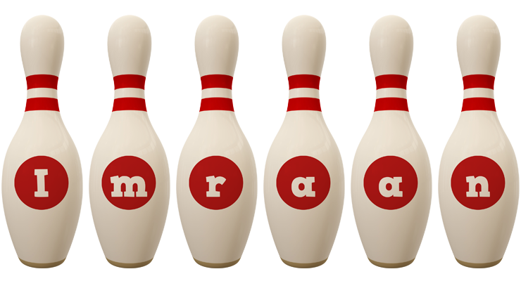 Imraan bowling-pin logo