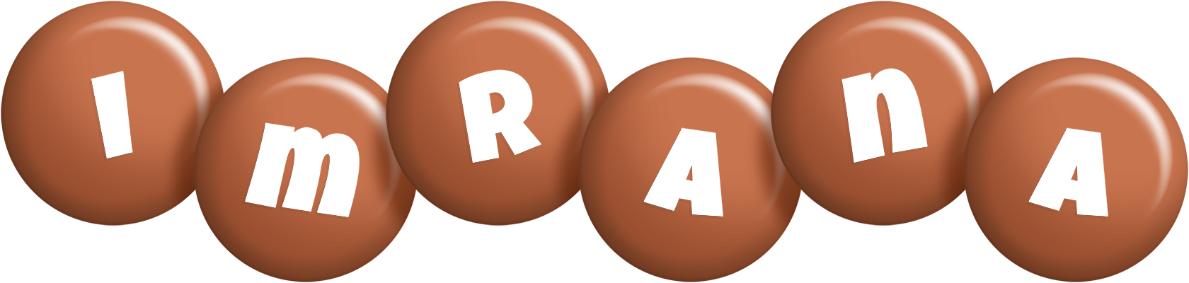 Imrana candy-brown logo