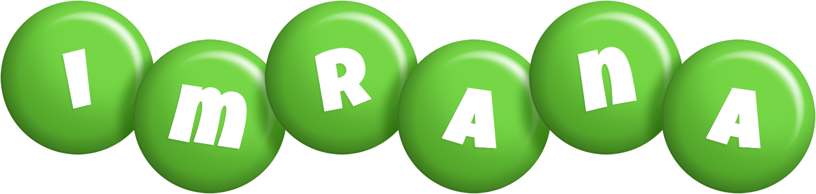 Imrana candy-green logo