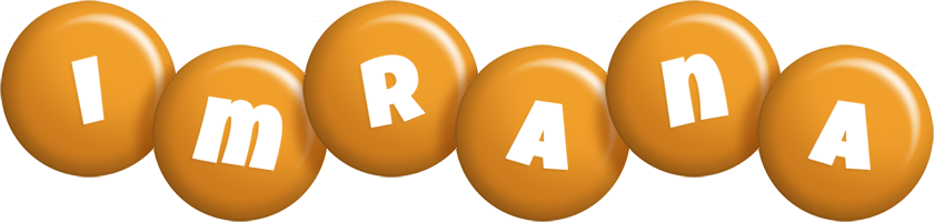 Imrana candy-orange logo