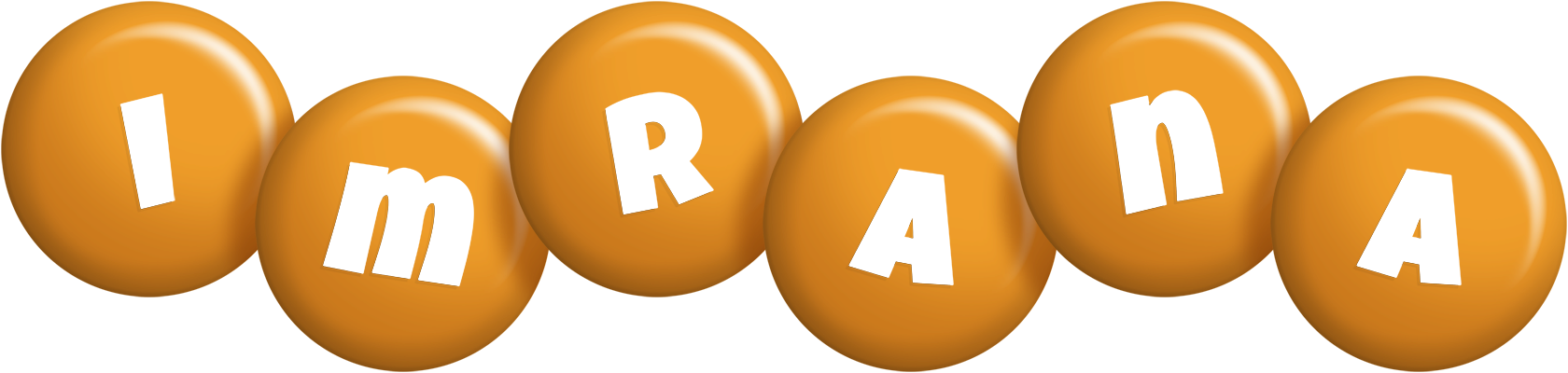 Imrana candy-orange logo