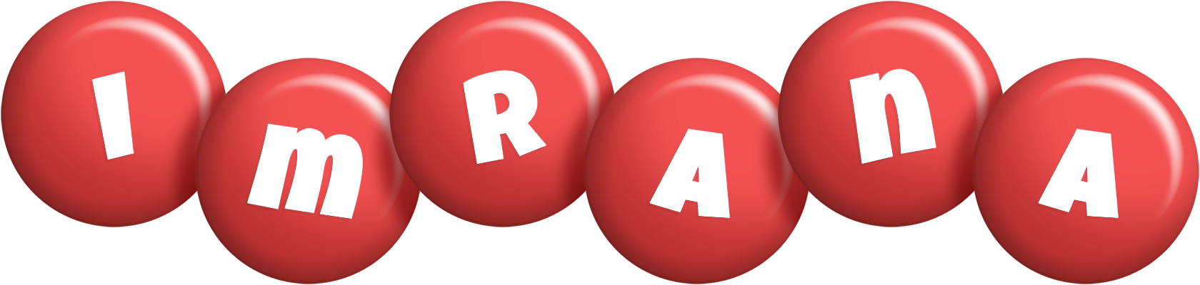 Imrana candy-red logo