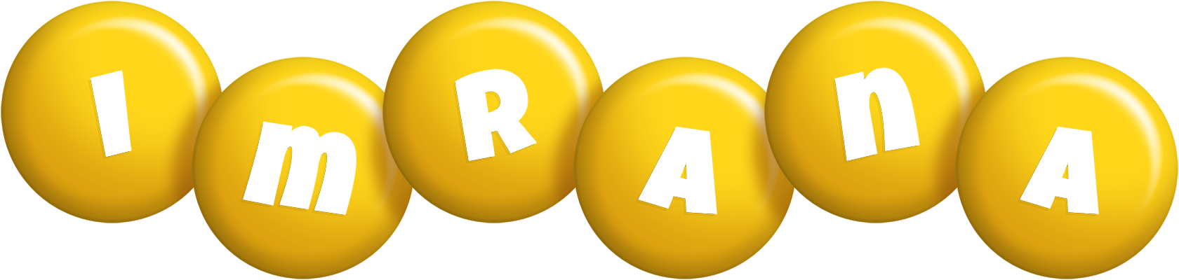 Imrana candy-yellow logo