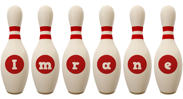 Imrane bowling-pin logo