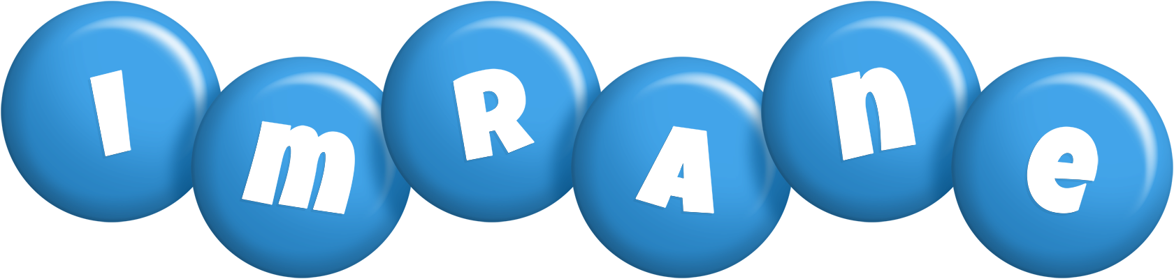 Imrane candy-blue logo