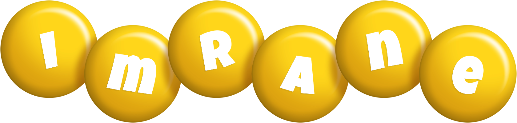 Imrane candy-yellow logo
