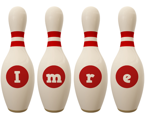 Imre bowling-pin logo