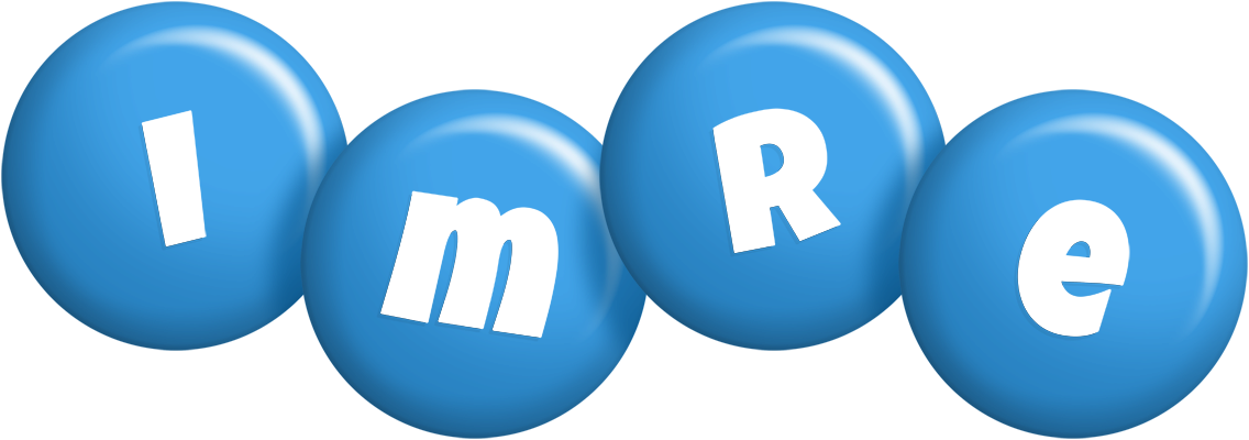 Imre candy-blue logo