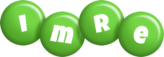 Imre candy-green logo