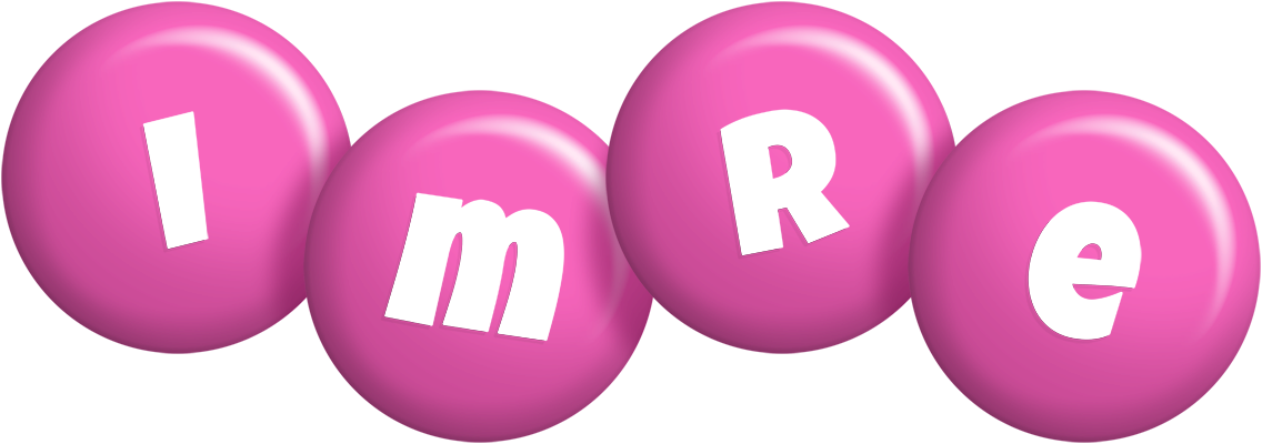 Imre candy-pink logo