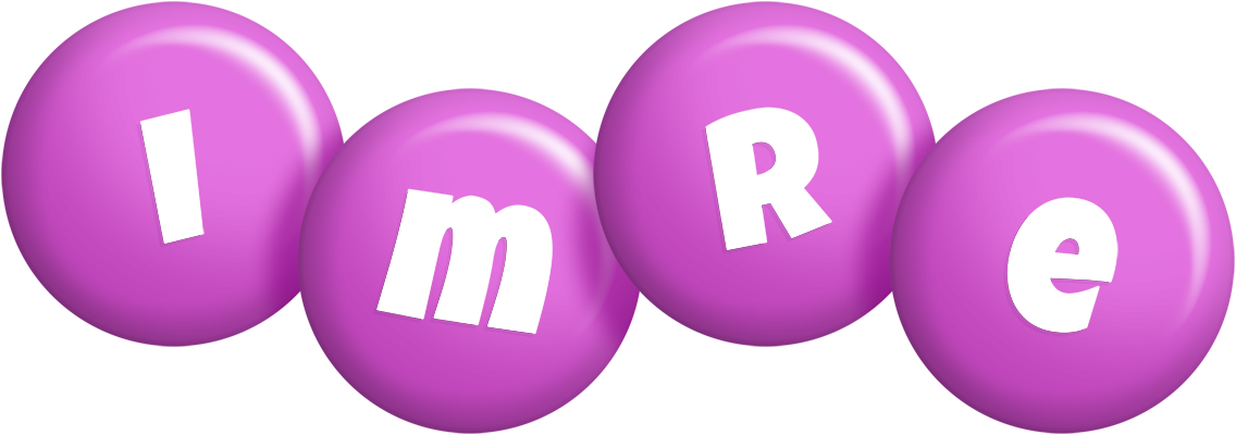 Imre candy-purple logo