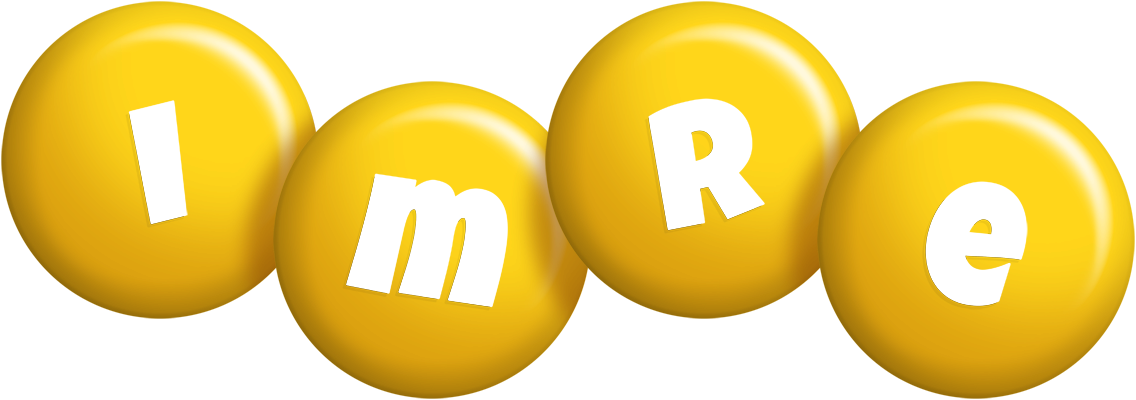 Imre candy-yellow logo